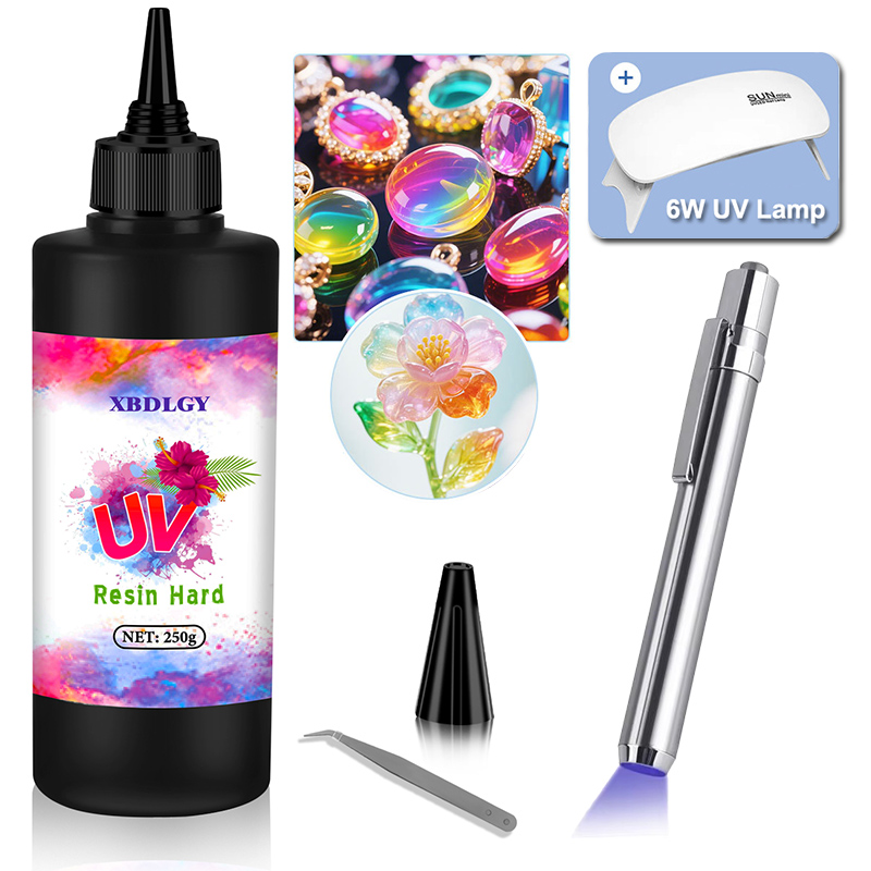 Jewelry Making Uv Resin Kit - 200g/250g/500g UV Resin Hard Glue for
