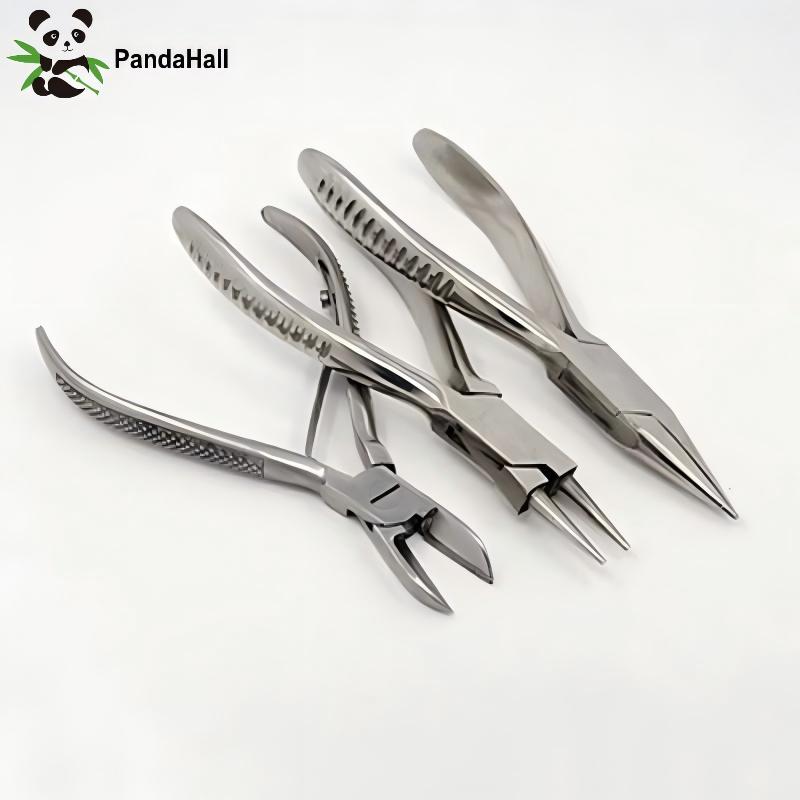 Jewelry Making Loop Pliers - 3 Cái/bộ Thép Carbon Bên-Cắt Đường
