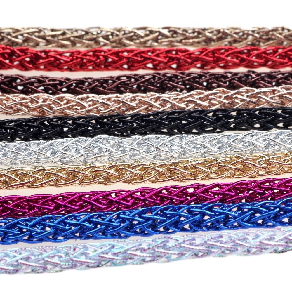 Knotting Cord Silk - OlingArt 4Mm 5 Mét/lô Vàng Bạc