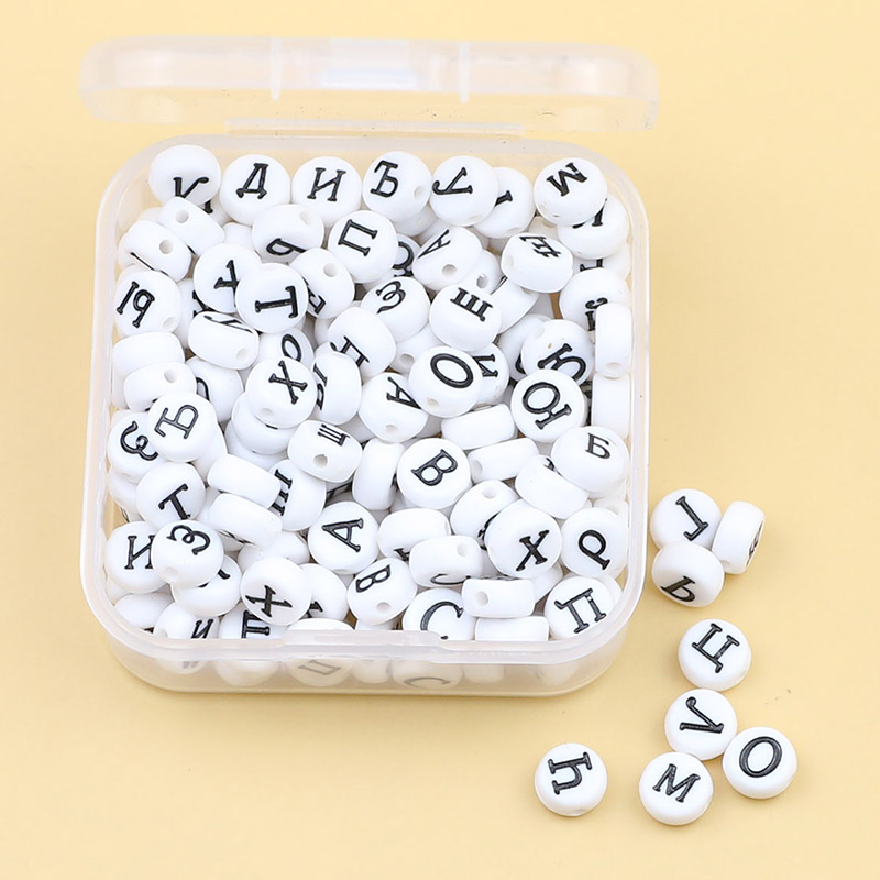 Jewelry Making For 5 Year Old - 1 Hộp 200 Pcs Trắng 4X7Mm