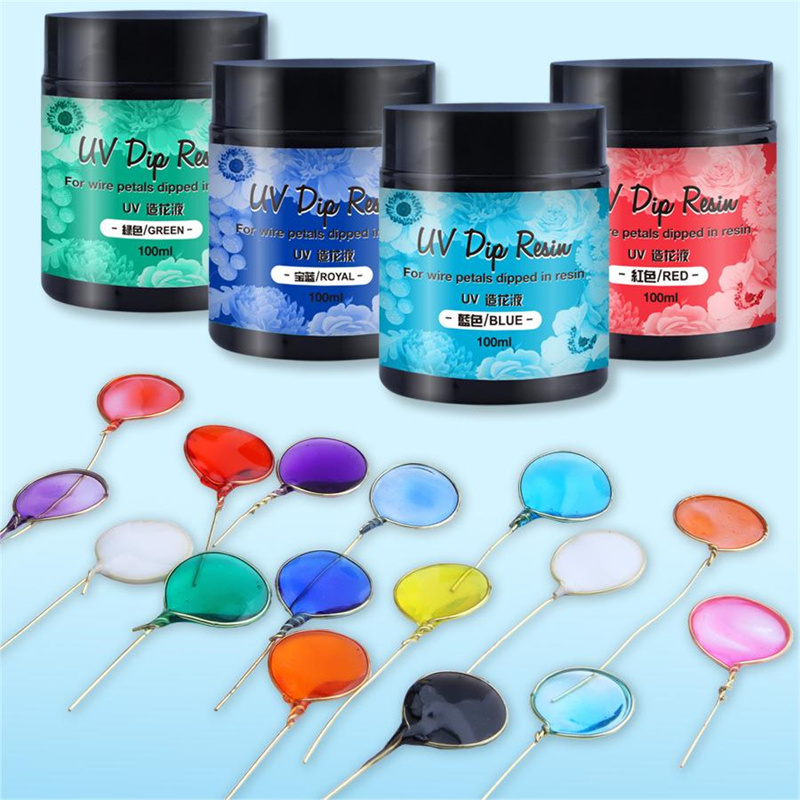 40/100ml UV DIP RESIN High Tra - đánh giá và giá Jewelry Making Uv Resin Kit