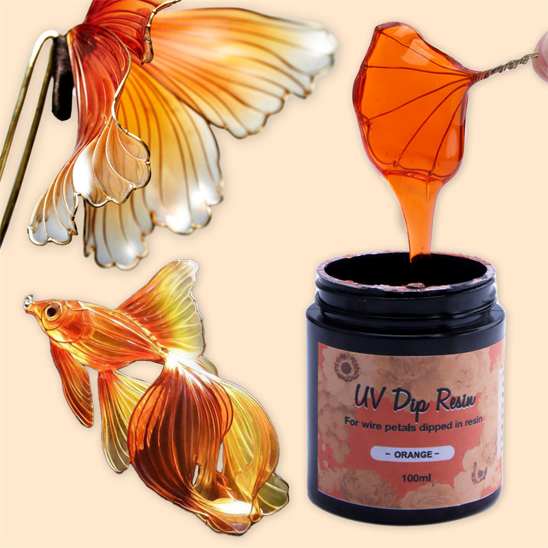 40/100ml UV DIP RESIN High Tra - đánh giá và giá Jewelry Making Uv Resin Kit