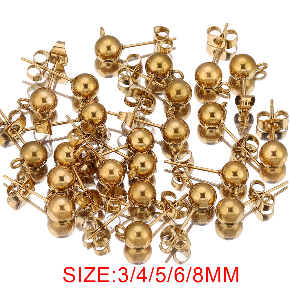 20pcs Stainless Steel 4 5 6 8m - đánh giá và giá Jewelry Making Supplies Wholesale