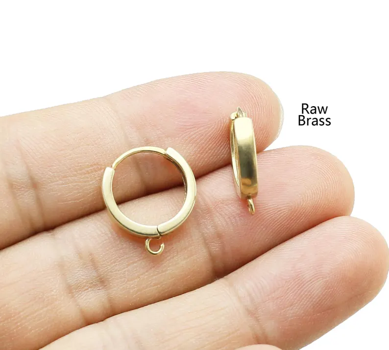10pcs Brass Ear Hoops, Leverba - đánh giá và giá Jewelry Making Metal Supplies