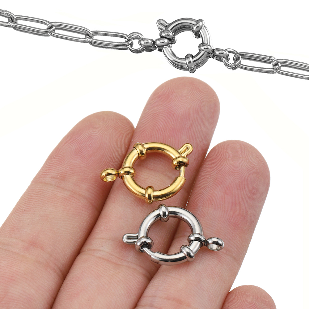 4pcs Stainless Steel Spring Cl - đánh giá và giá Jewelry Making Metal Supplies