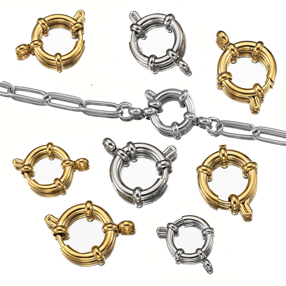 4pcs Stainless Steel Spring Cl - đánh giá và giá Jewelry Making Metal Supplies