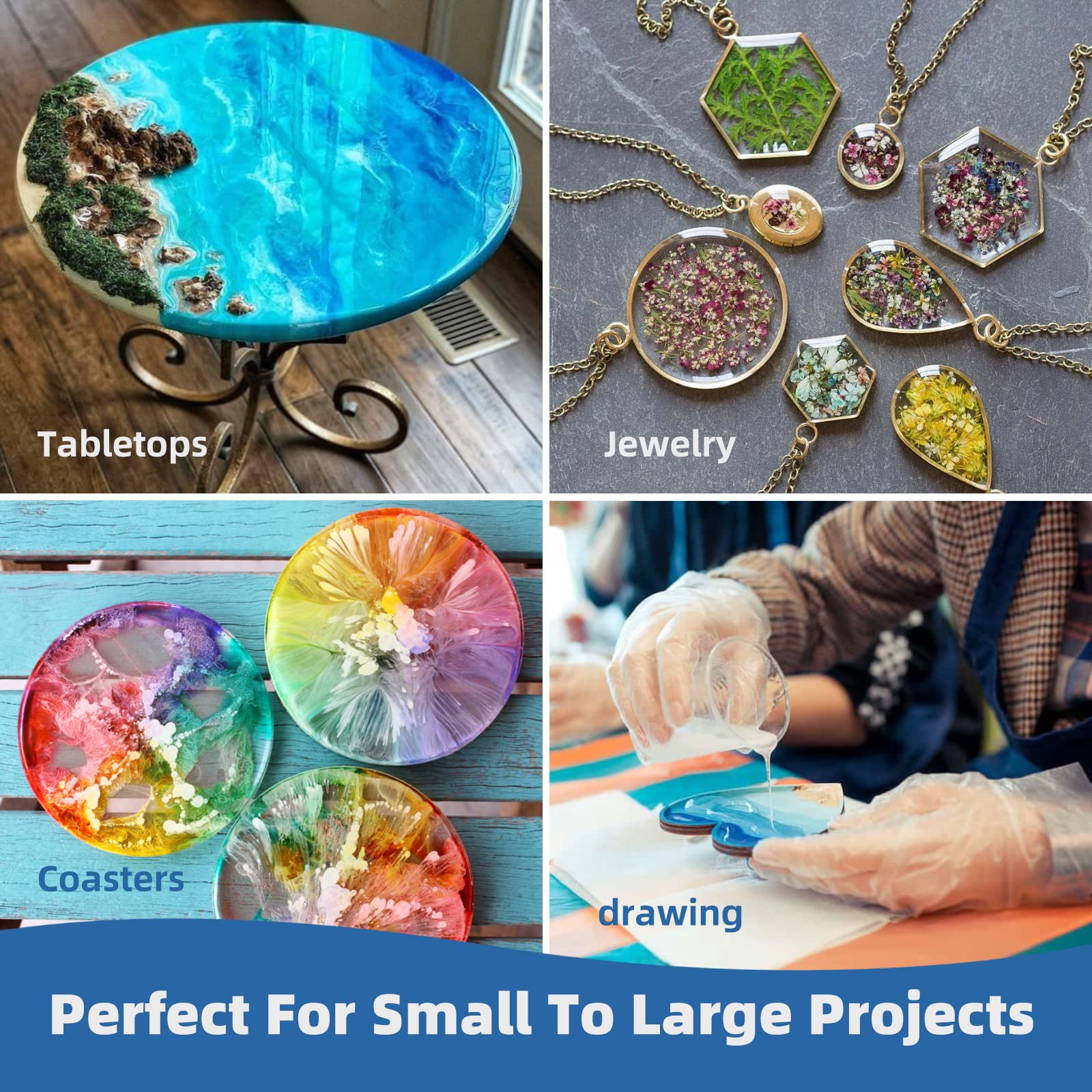 250ml-1000ml Epoxy Resin Casti - đánh giá và giá Jewelry Making Uv Resin Kit