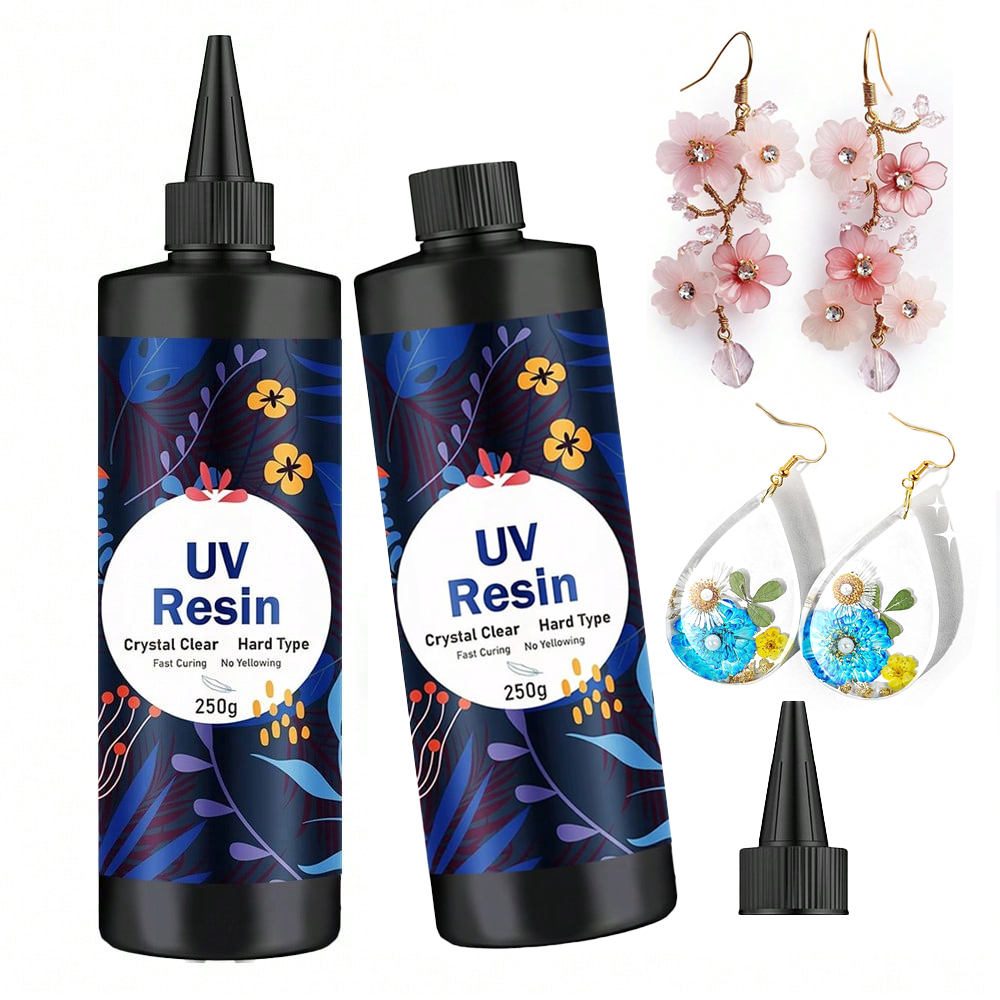 250g/500g UV Resin Clear Hard  - đánh giá và giá Jewelry Making Uv Resin Kit