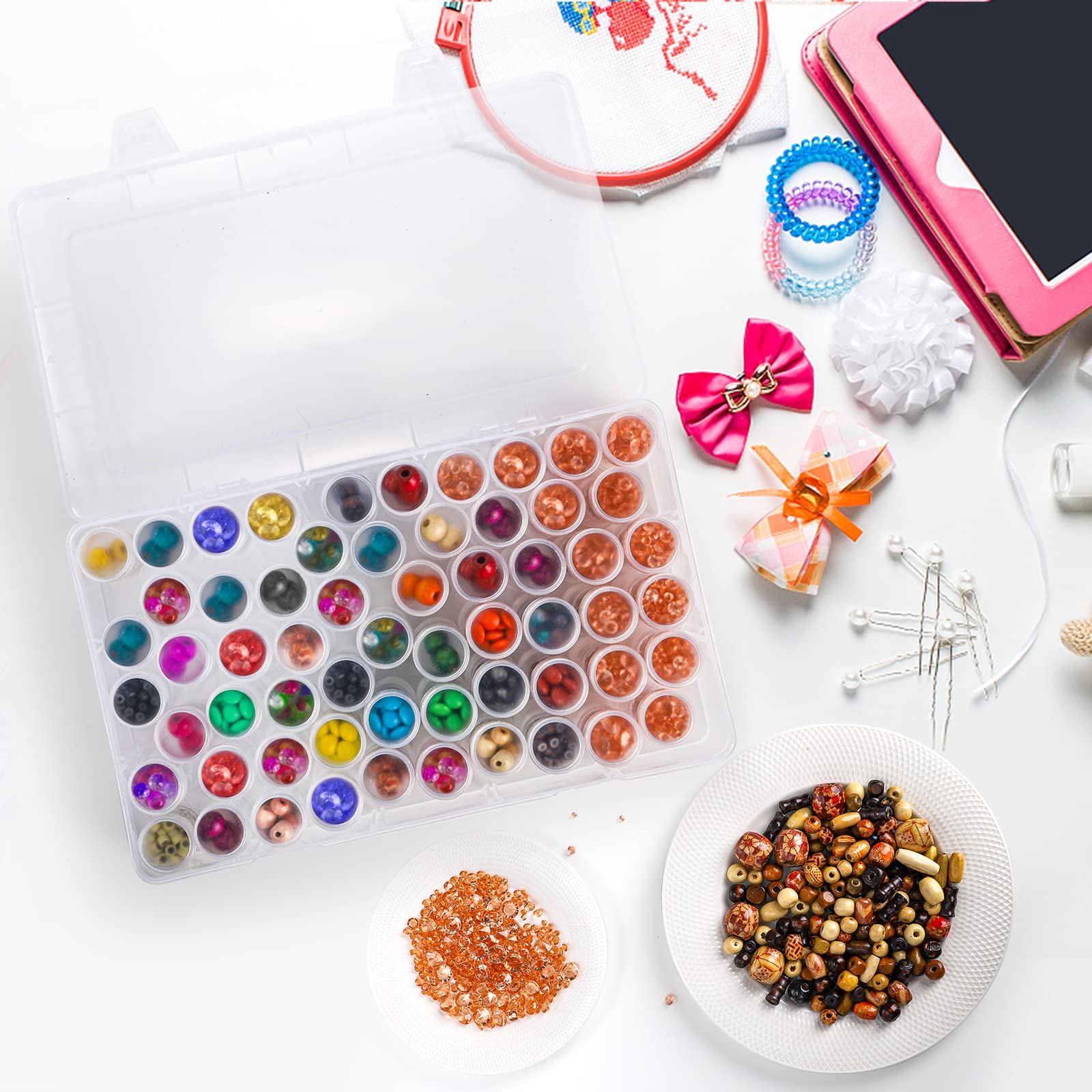 1pc 24/30//38/60 Slots Plastic - đánh giá và giá Bead Organizer Tray