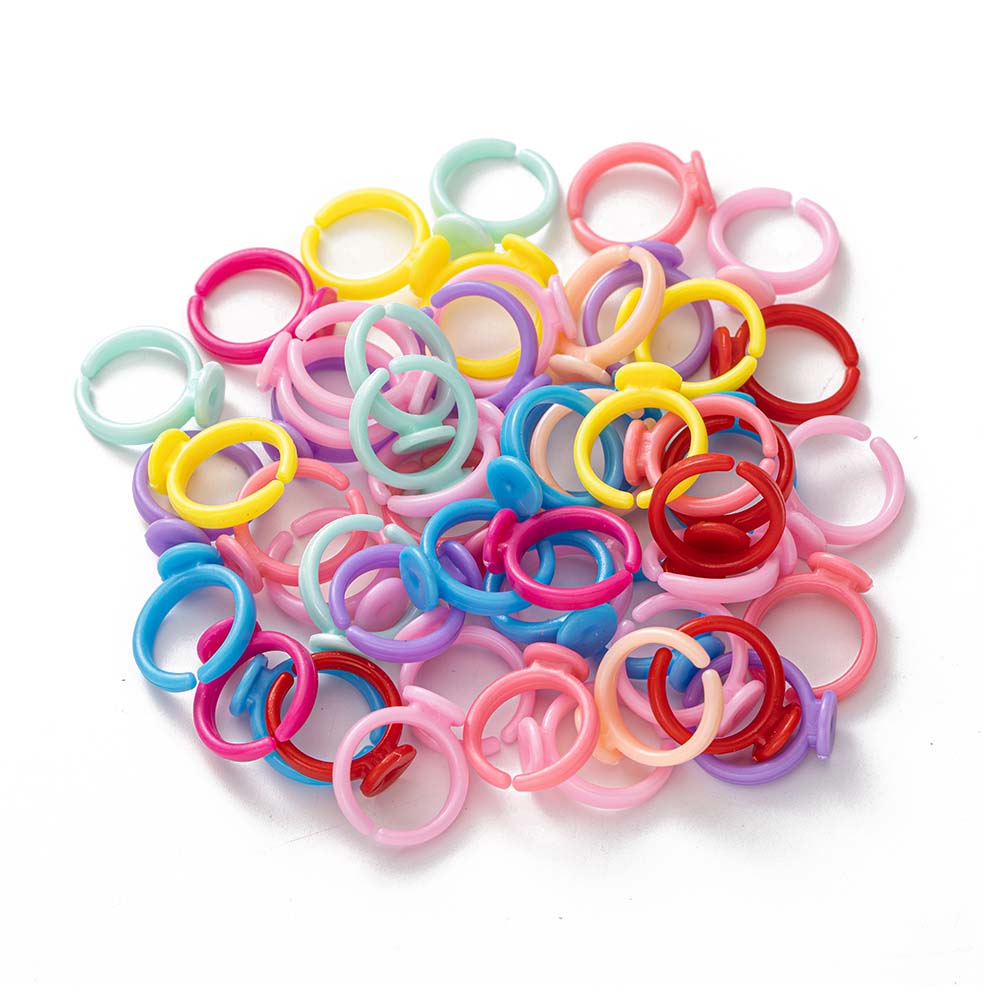 100pcs Clear Plastic Adjustabl - đánh giá và giá Jewelry Making For 5 Year Old
