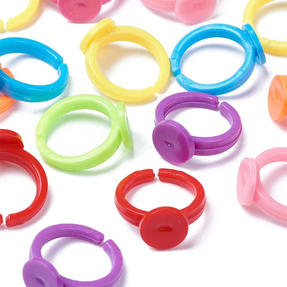 100pcs Clear Plastic Adjustabl - đánh giá và giá Jewelry Making For 5 Year Old