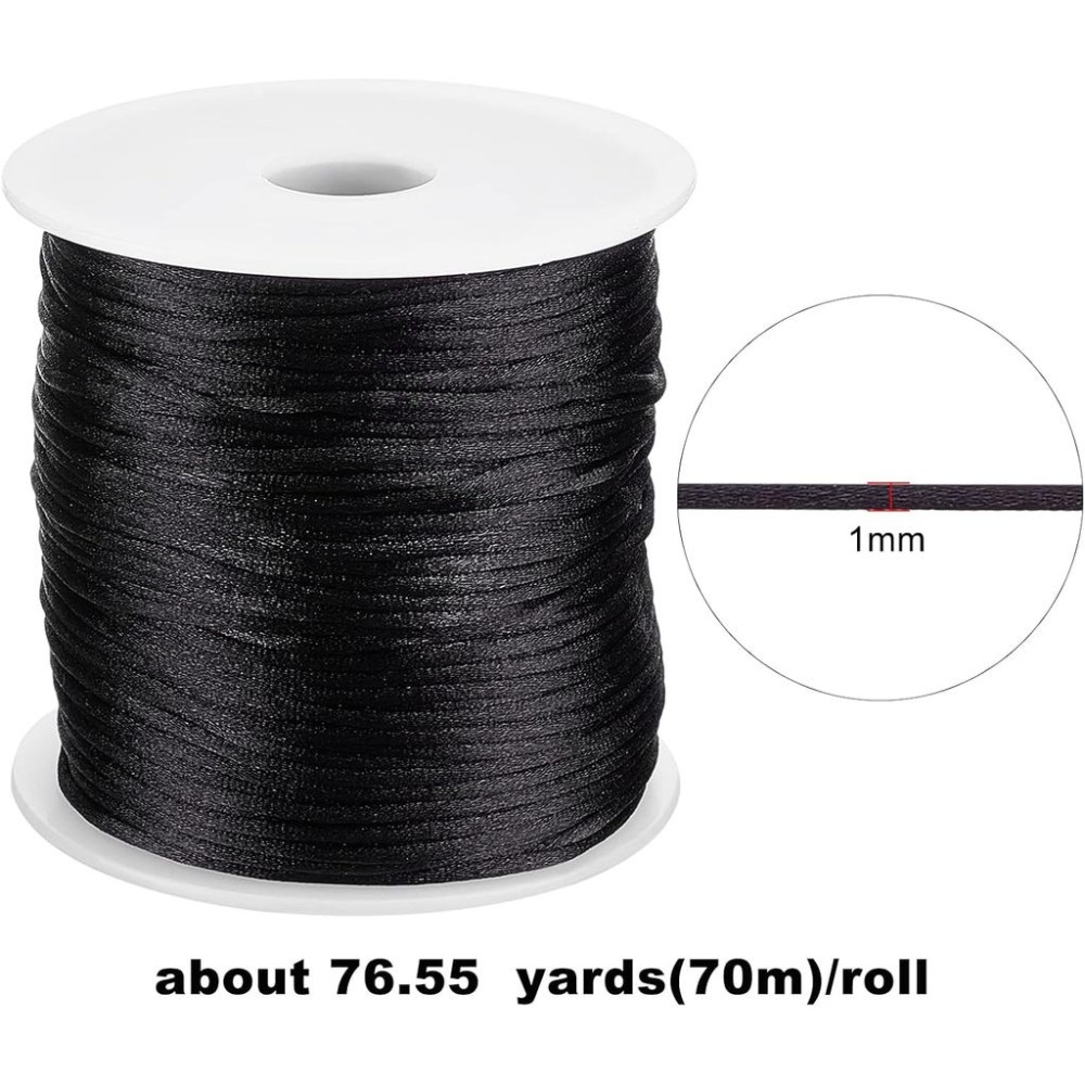 1 Roll 70m Satin Rattail Cord  - đánh giá và giá Knotting Cord Silk