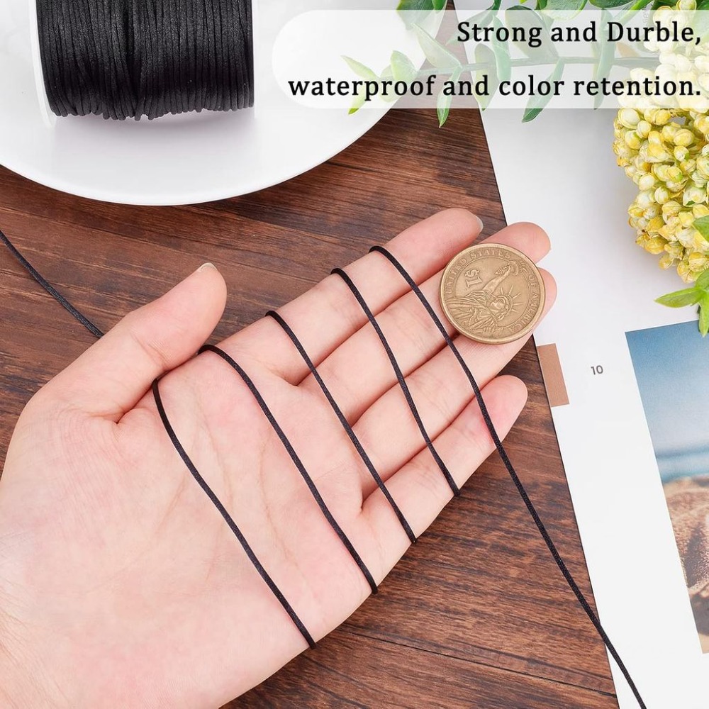 1 Roll 70m Satin Rattail Cord  - đánh giá và giá Knotting Cord Silk