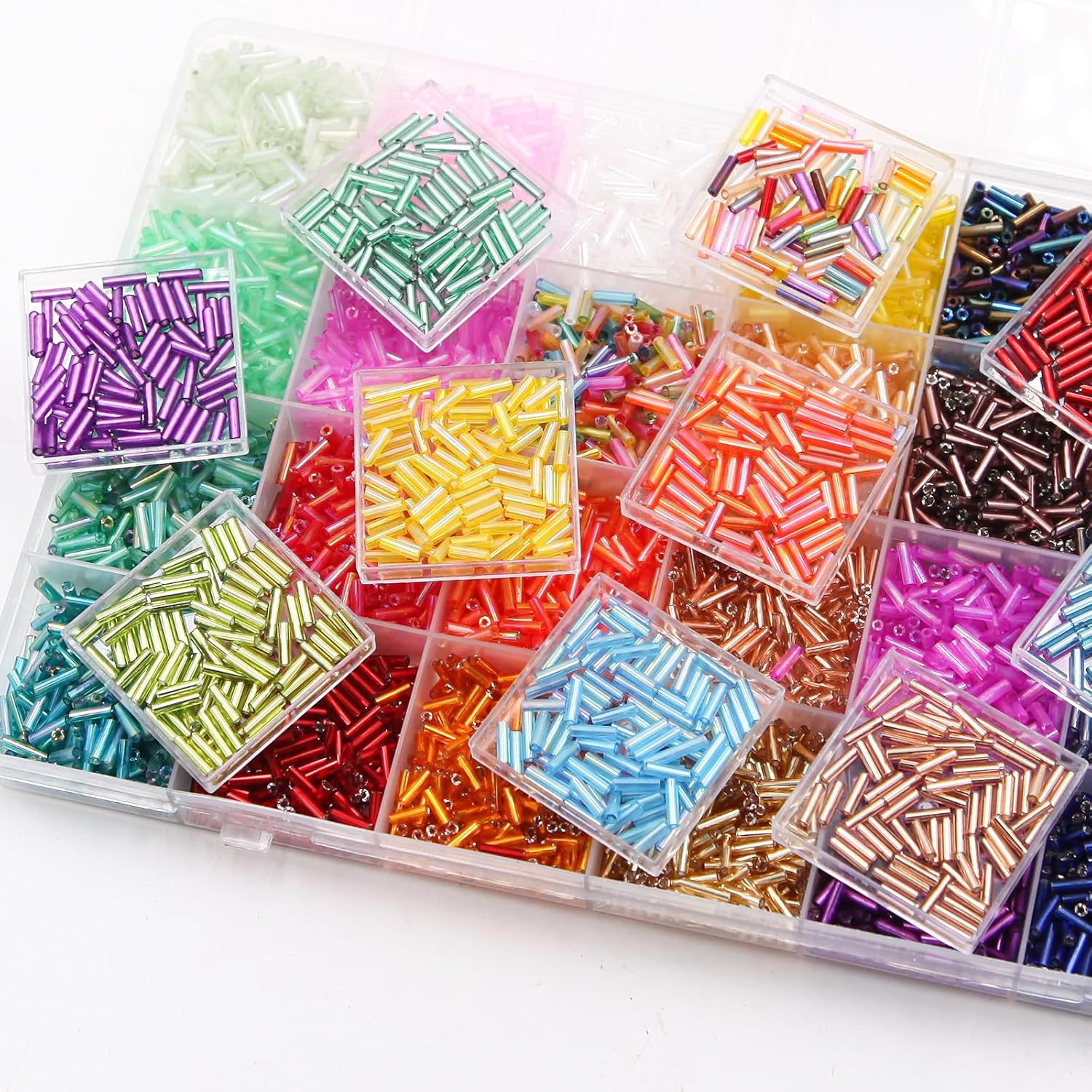 About 6720Pcs/Box 7mm 28 Color - đánh giá và giá Bead Organizer Tray