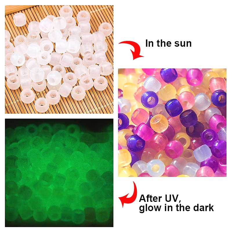 6*8mm UV Changing Reactive Acr - đánh giá và giá Jewelry Making For 5 Year Old