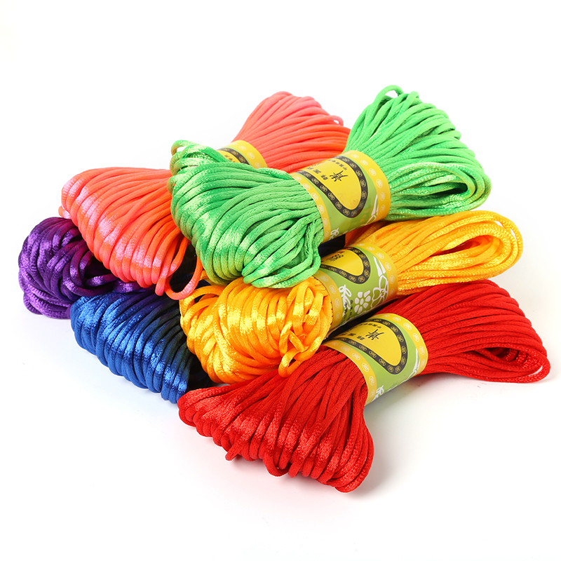 2 mét 20 mét Mềm Satin Rattail - đánh giá và giá Knotting Cord Silk