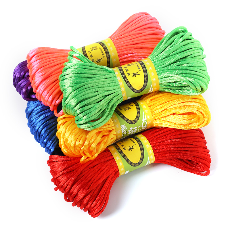 2 mét 20 mét Mềm Satin Rattail - đánh giá và giá Knotting Cord Silk