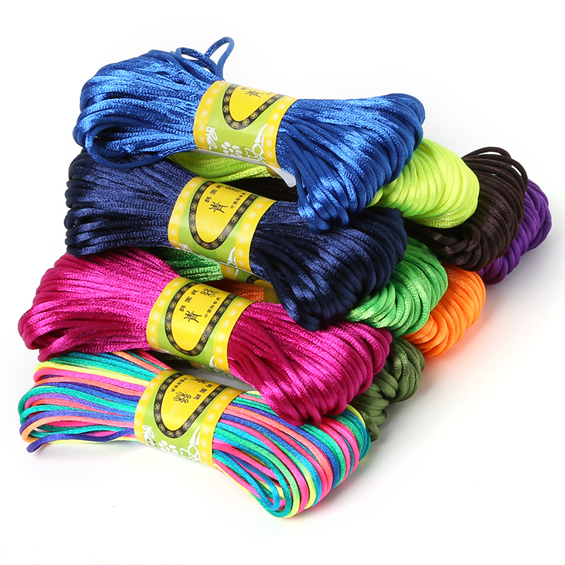 2 mét 20 mét Mềm Satin Rattail - đánh giá và giá Knotting Cord Silk