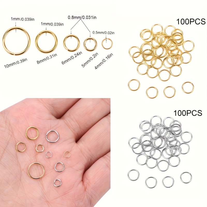 100 Jewelry Connecting Rings 3 - đánh giá và giá Jewelry Making Supplies Wholesale