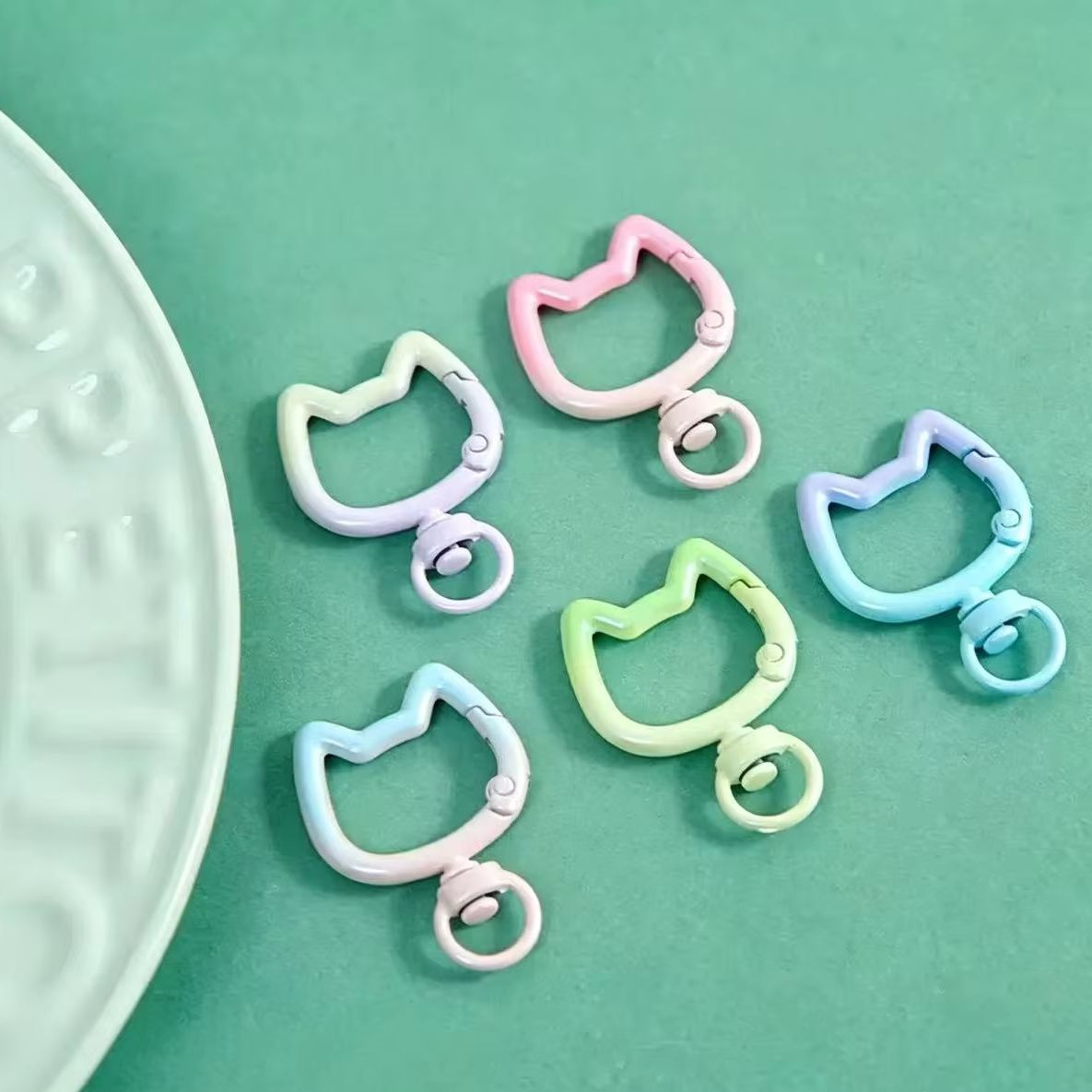 5-10PCS Gradient Cute Cat Clas - đánh giá và giá Jewelry Making Metal Supplies