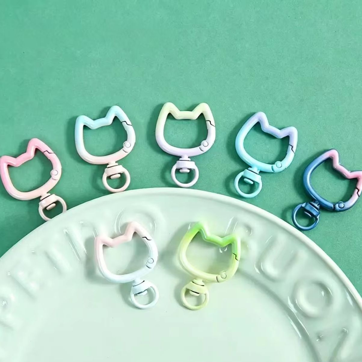 5-10PCS Gradient Cute Cat Clas - đánh giá và giá Jewelry Making Metal Supplies